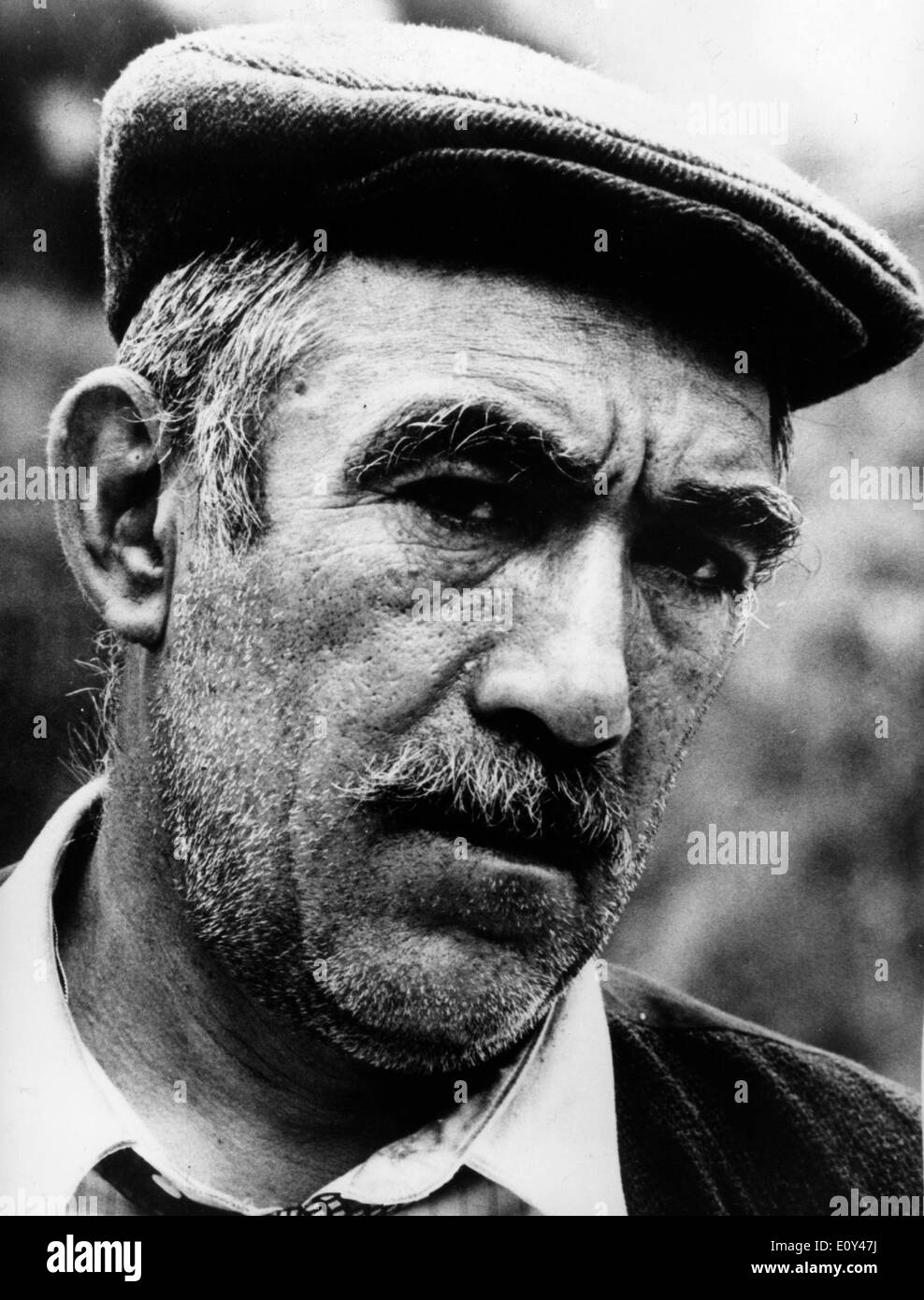 Actor Anthony Quinn in a film scene Stock Photo