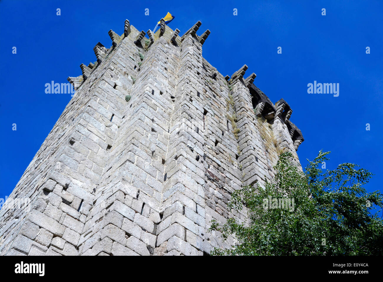'Tower of English' Saugues, Gevaudan, Haute-Loire, Auvergne, France Stock Photo