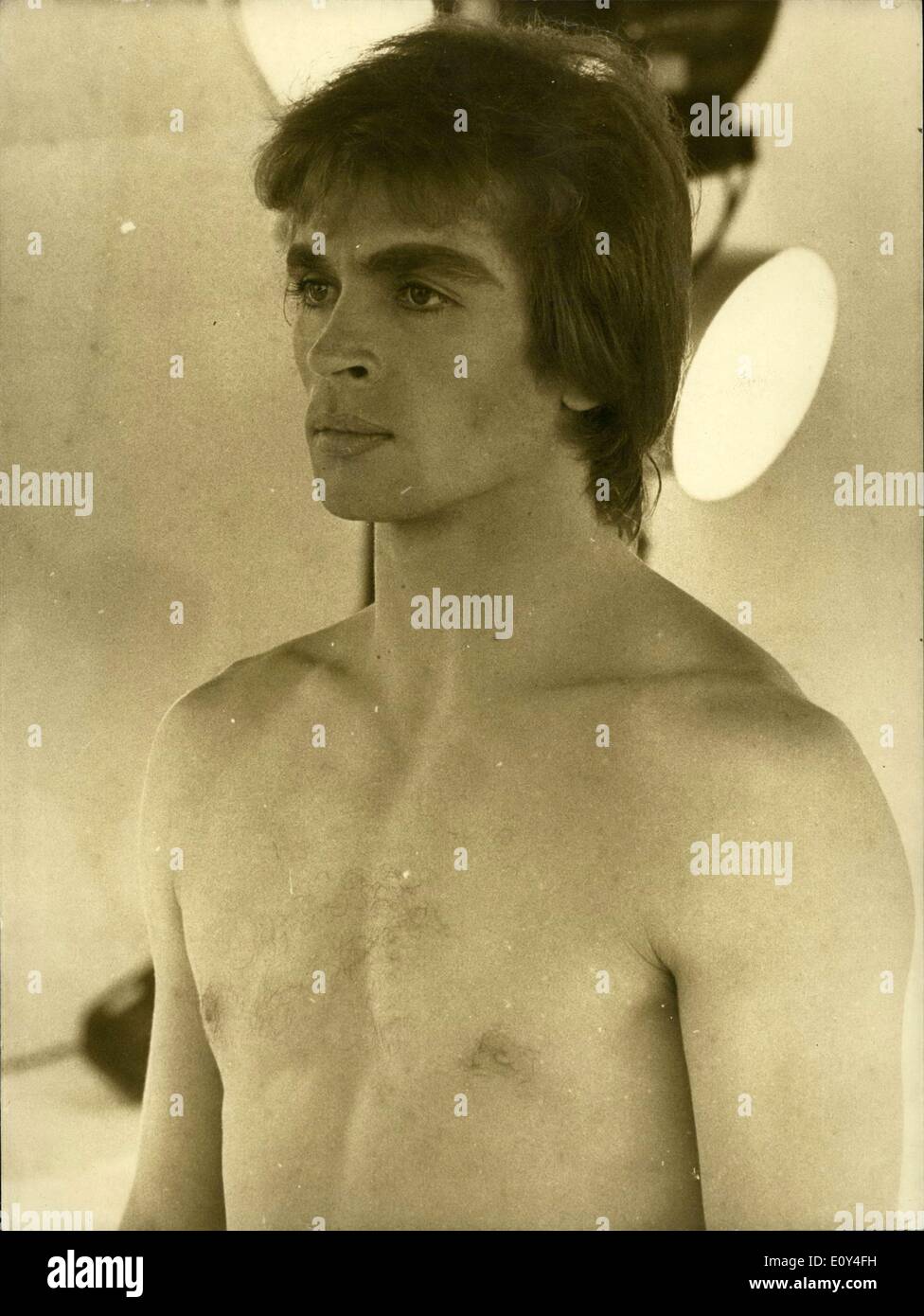 Aug. 07, 1968 Russian ballet star and defector Rudolf Nureyev in