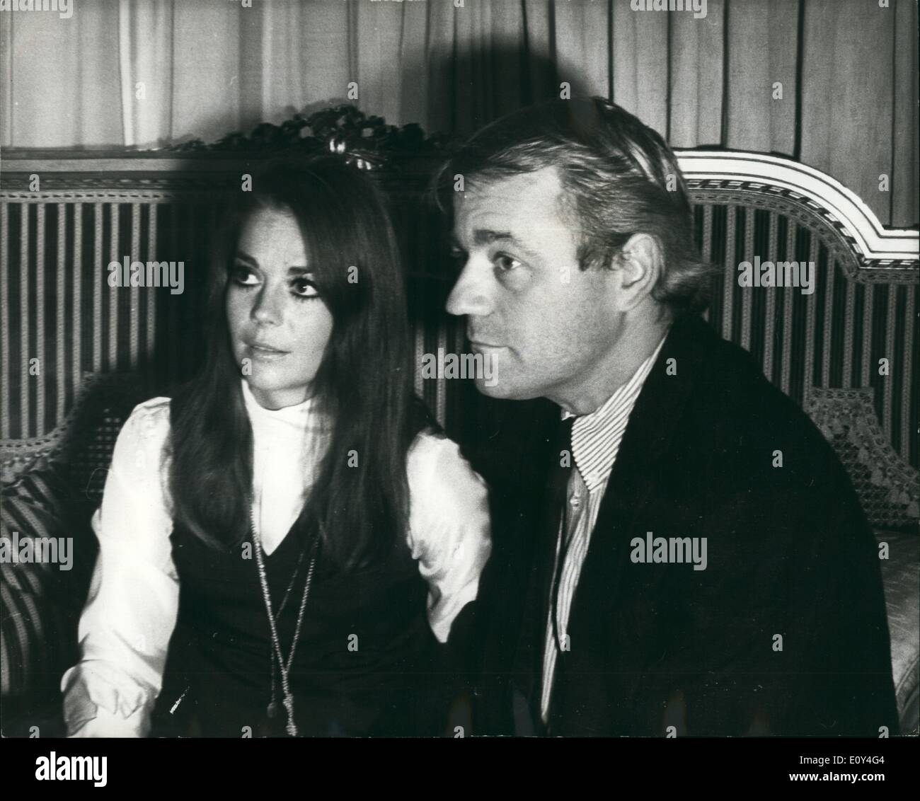 Aug. 08, 1968 - Natalie Wood Robbed On Jewellery And Furs Worth &pound;30,000 Actress Natalie Wood pictured in London today after she had been robbed of jewellery and furs worth more than &pound;30,000. A thief broke into the place, Belgravia, London, where Miss Wood is staying on holiday. Natalie and Mr. Gregson were dining at a restaurant in Kensington with friends at the time. Natalie said today; ''Some of my treasured belongings have been stolen. They were of great sentimental value as they has been given to me by friends all over the world. Stock Photo