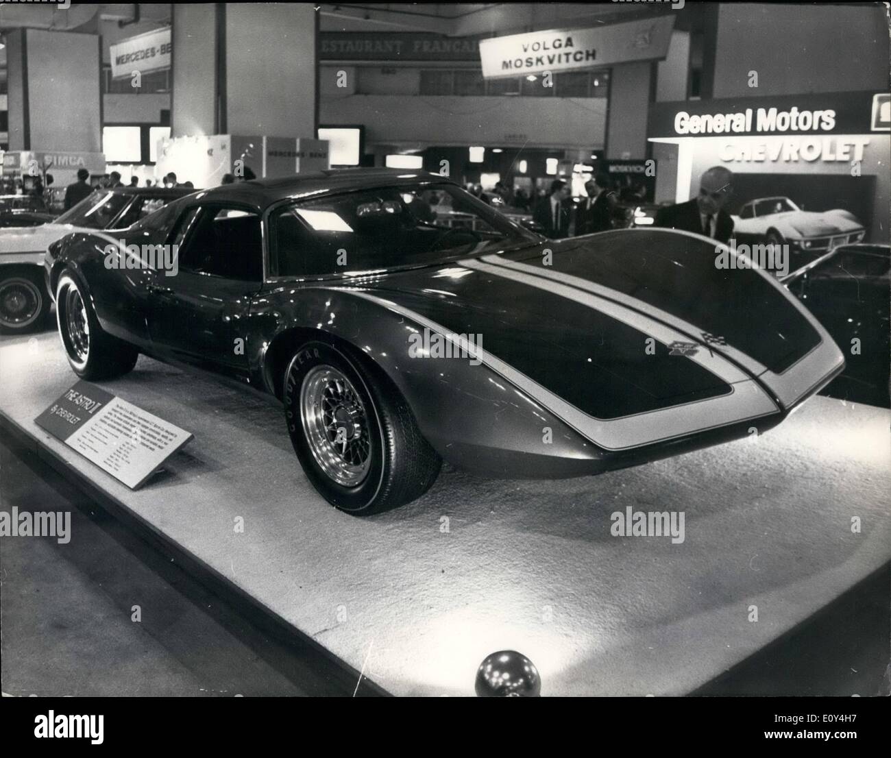 Oct. 10, 1968 - Motor Show At Earls Court. Photo shows View of Chevrolet's 160 m.p.h. Astro II experimental two-seater, powered Stock Photo