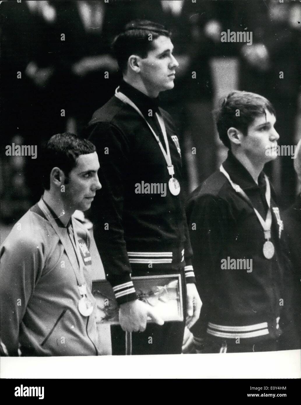 Oct. 10, 1968 - Olympic Games In Mexico City. Martyn Woodroffe Wins ...