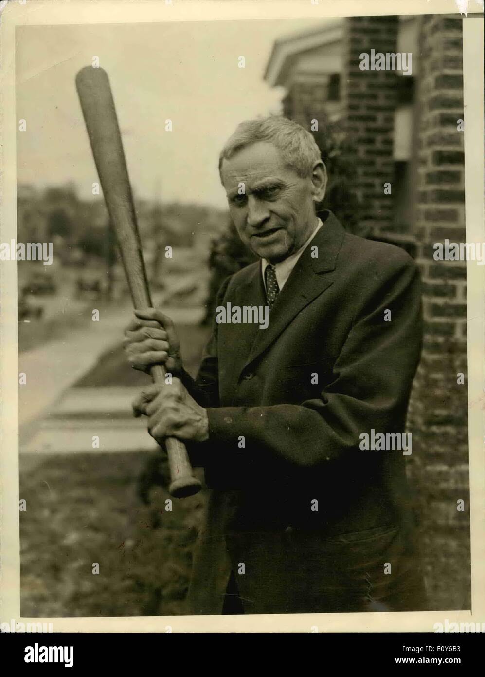 Dec. 12, 1968 - Charles Dillon ''Casey'' Stengel was a famous baseball player and manager - He pet the nickname ''Casey'' from Kansas City (''K.C.'') Missouri where he was born. Stock Photo