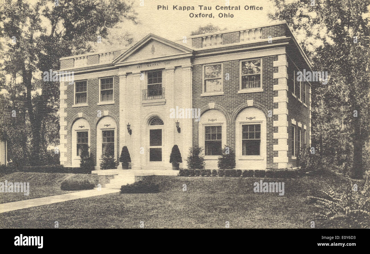 Phi Kappa Tau Central Office Stock Photo - Alamy