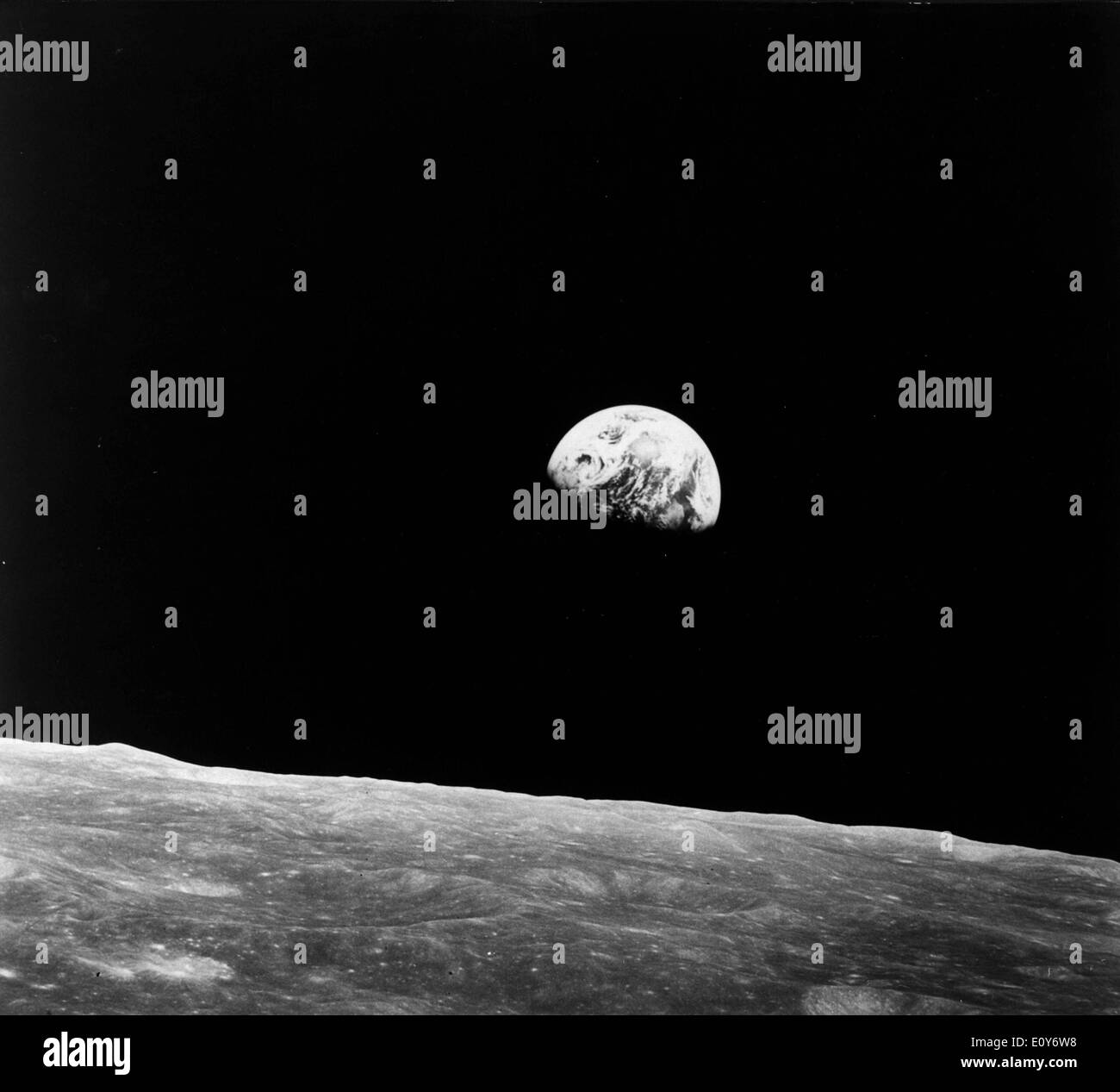 Actual view of earth from moon