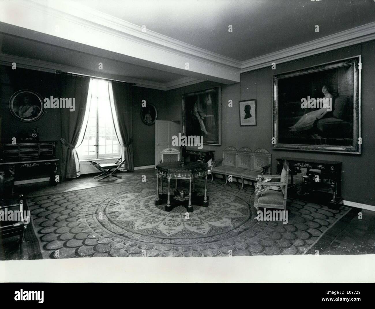 Mar. 18, 1969 - Emperor's Apartment at the Malmaison Museum Stock Photo