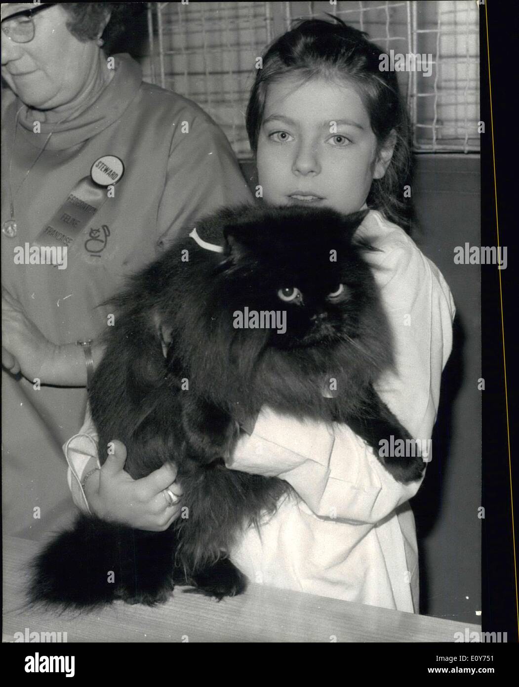 Dec. 20, 1968 - Cat Show Opens: The Annual Cat Show Organised by the Paris Cat Club opened in Paris today. Photo shows A little Stock Photo