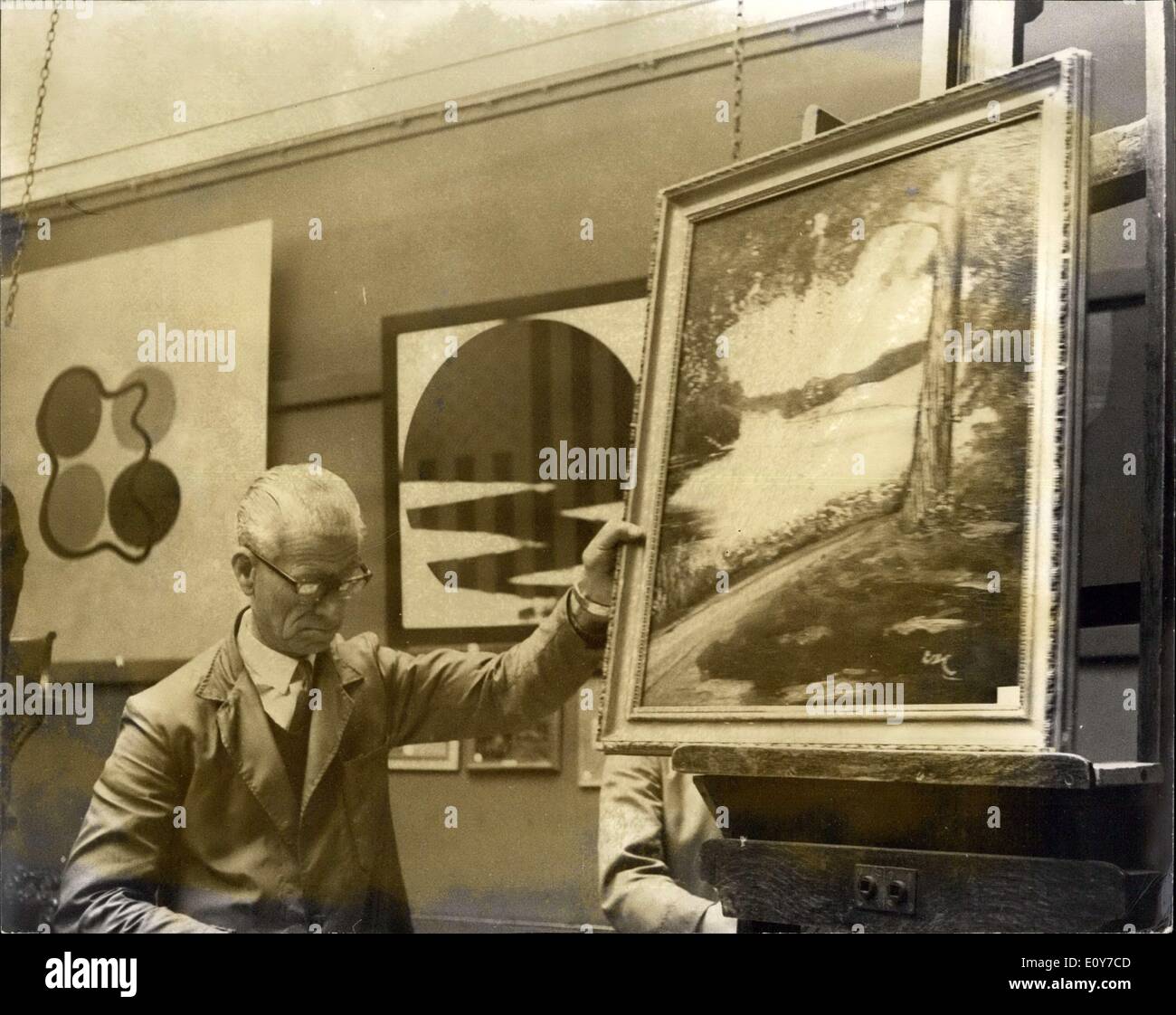 Churchill paintings sold at sothebys hi-res stock photography and ...