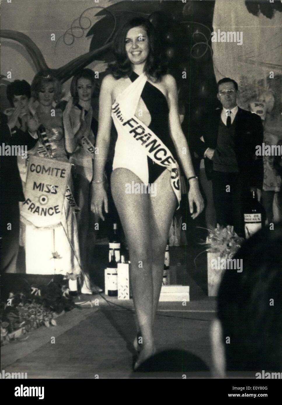 Jan. 02, 1969 ''Miss France 1969'' Suzanne Angly Stock Photo Alamy