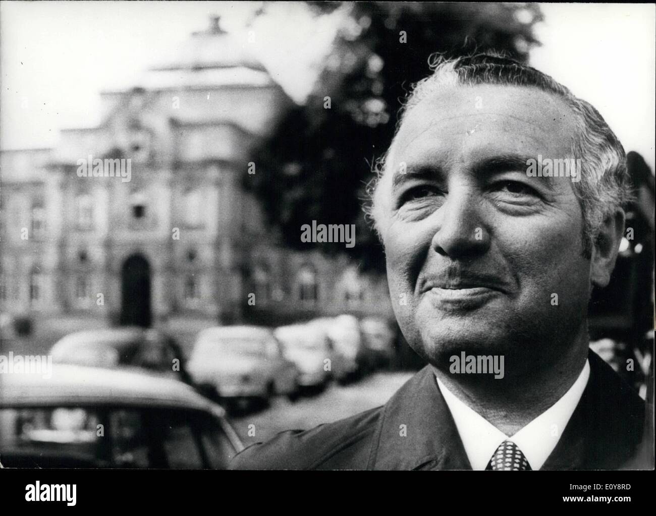 May 05, 1969 - Porst Process in Karlsruhe Beginning, On 12th, May 1969, the trial against the 46-Years-old Nuremberg Trademan Hannsheinz Porest began the Karlsruhe ''Bundesgerichtshof'' Porst, Owner of the World's Biggest Photo Mail-order house, is accused of ''Suspected treacherous relations'' Porst is said to have agreed on revealing work on behalf of the German Democratic Republic's Ministry of State Safety against the Federal Republic of Germany. Furthermore he is said to have worked for the DDR Secret Service Stock Photo