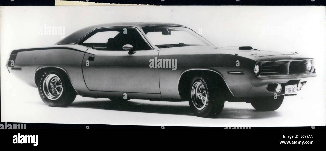Aug. 29, 1969 - The new Plymouth Barracuda for 1969 Stock Photo