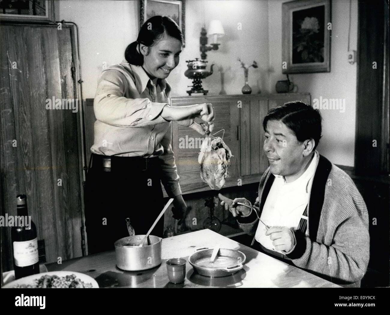 May 28, 1969 - They are filming the movie ''Don't Push Grandfather in the Cactus'' directed by Jean-Claude Dague. Stock Photo