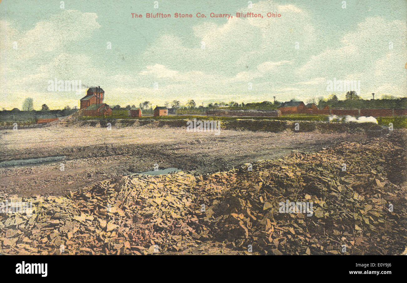 The Bluffton Stone Co. Quarry in Bluffton, Ohio, is known for its ...