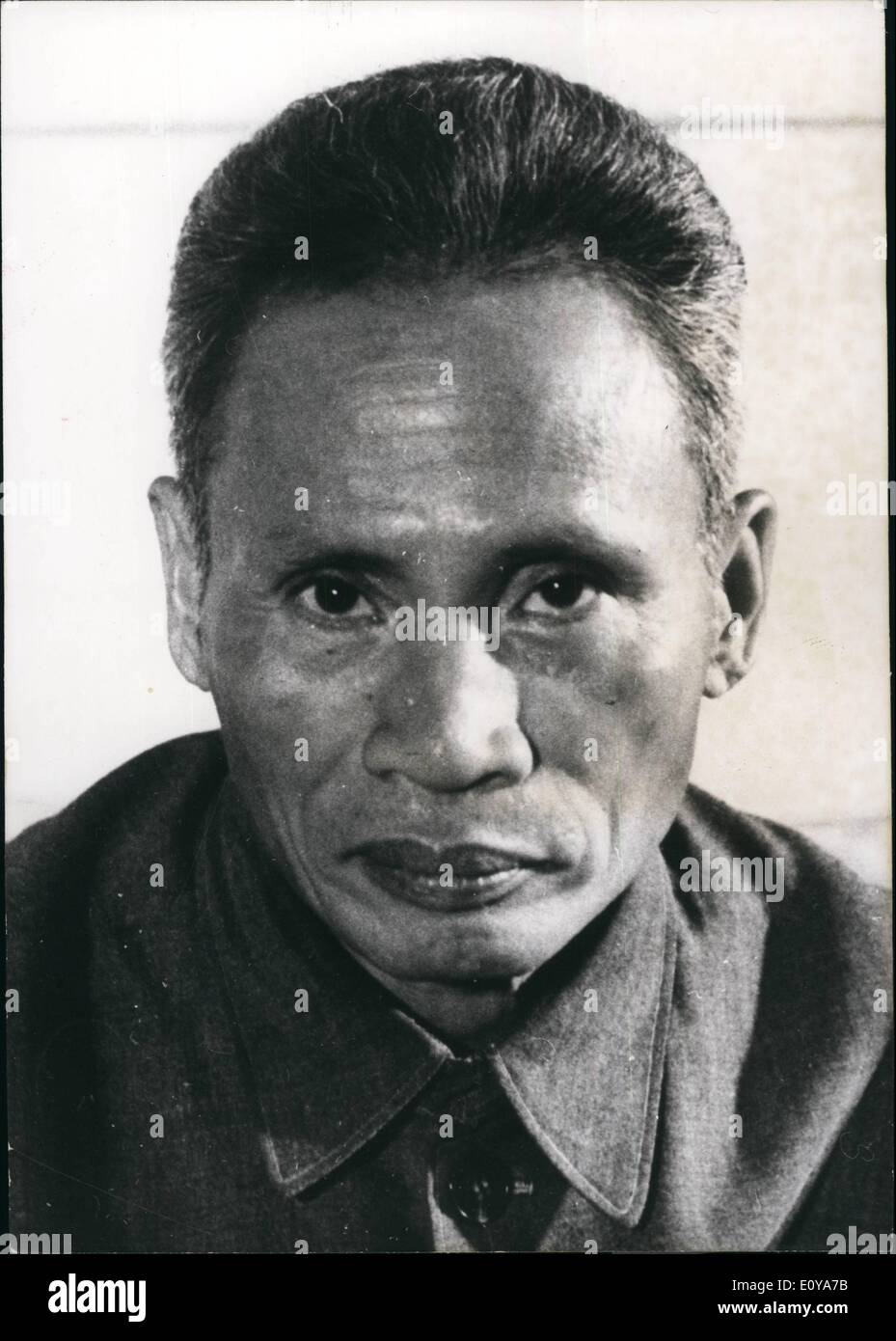 Sep. 09, 1969 - Phan Van Dong May Succeed Ho Chx Minh. Photo shows A Recent Portrait Of Phan Van Pong, Prime Minister Of The North Vietnamese Democratic Republic, A Possible Successor Of Ho Chx Minh. Stock Photo