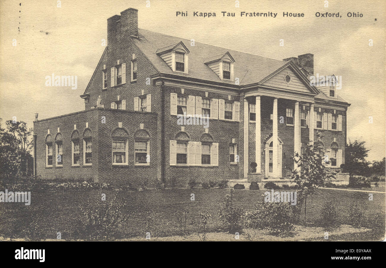Phi Kappa Tau Fraternity House Stock Photo - Alamy