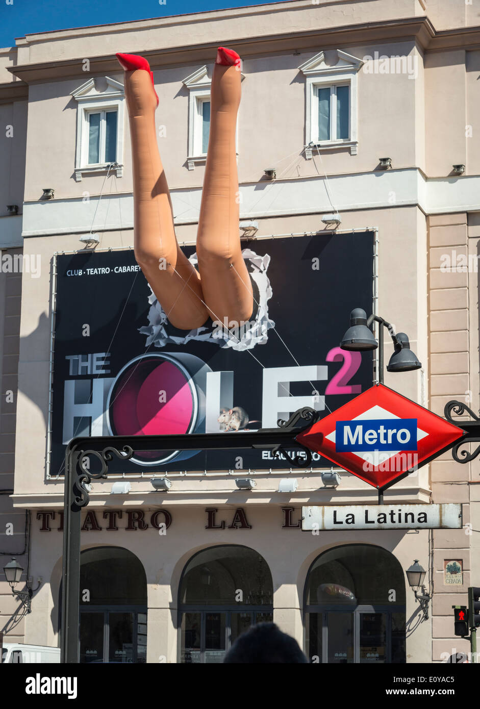 Cabaret show The Hole 2, playing at the Teatro La Latina next to La Latina Metro station, Madrid, Spain. Stock Photo