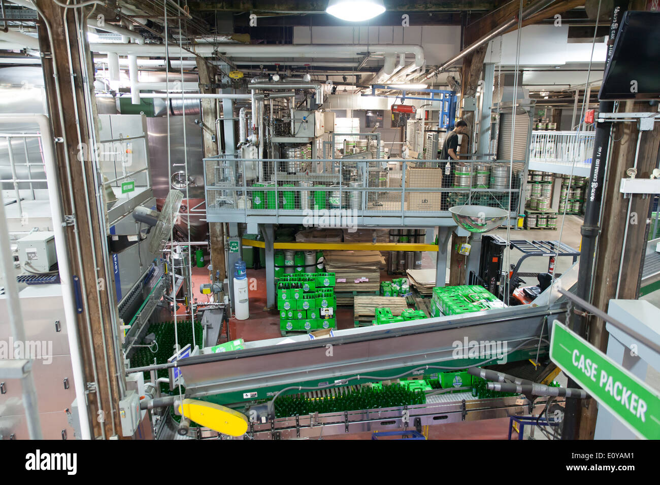 inside steam whistle brewery beer production line Stock Photo Alamy