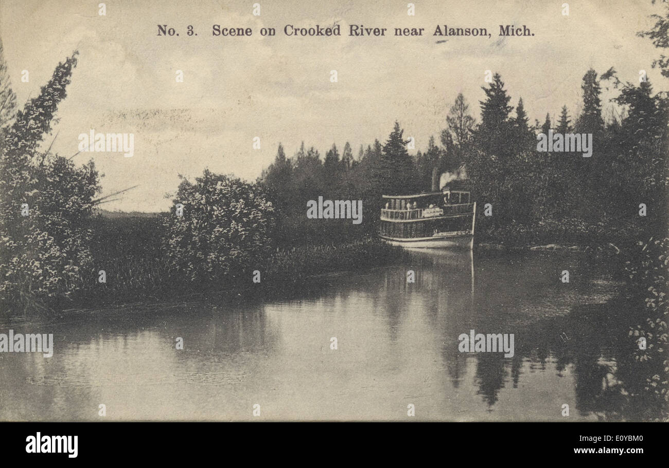This vintage postcard captures a scenic view of Crooked River in ...