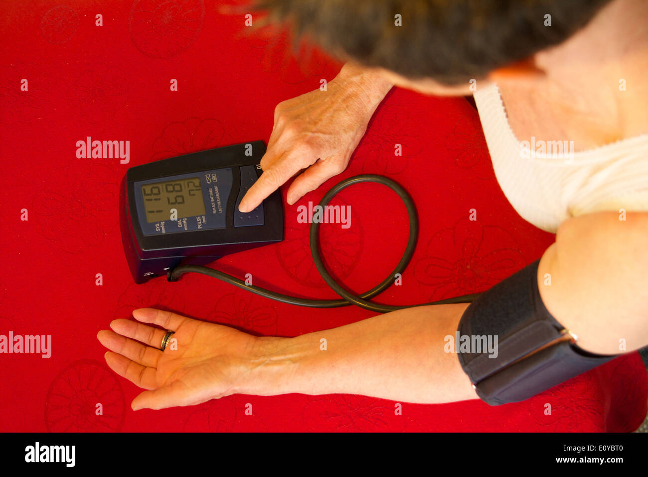 Ambulatory blood pressure unit Stock Photo