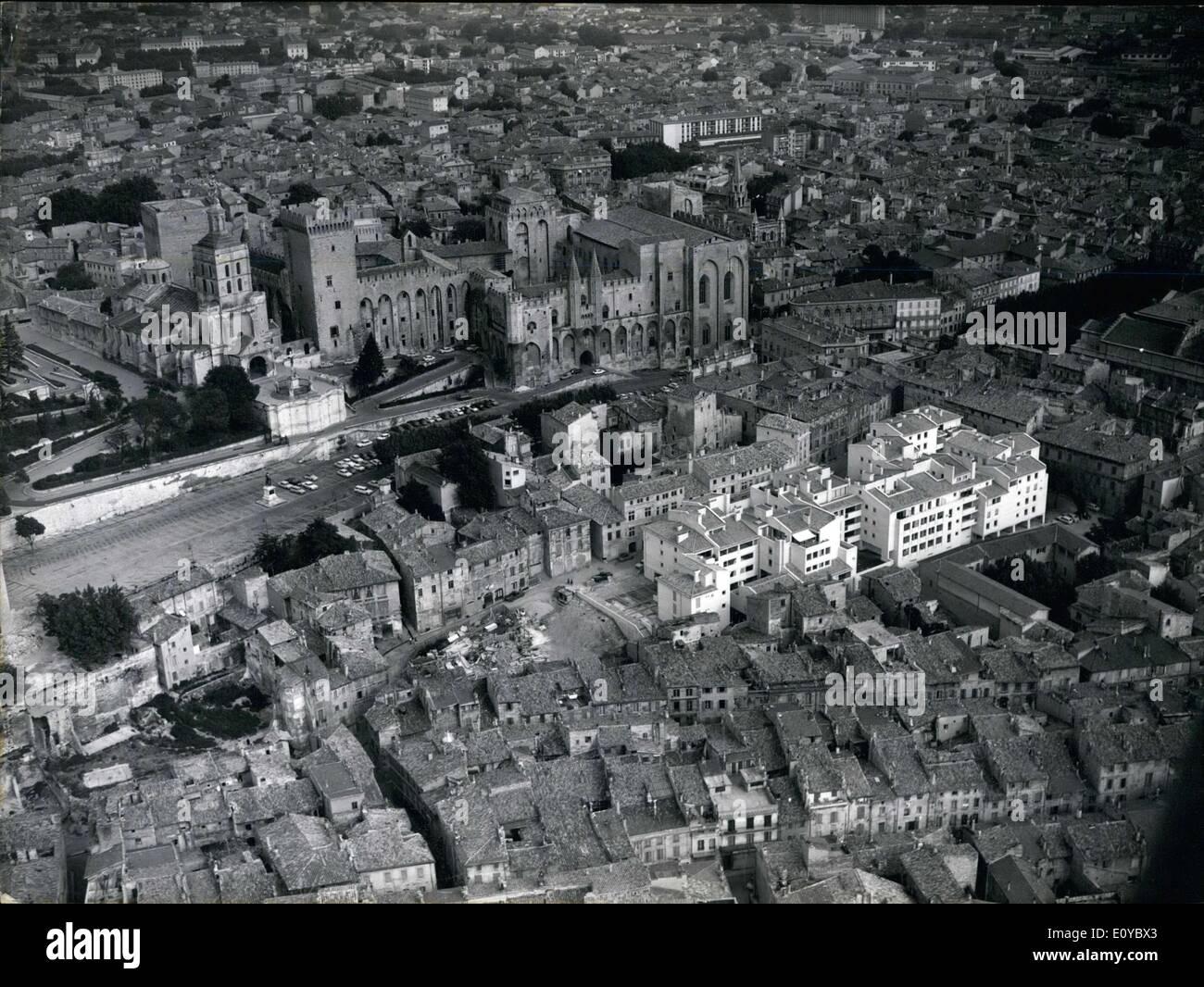 Oct. 13, 1969 - Aerial View of the Quarter de la Balance in Avignon Stock  Photo - Alamy