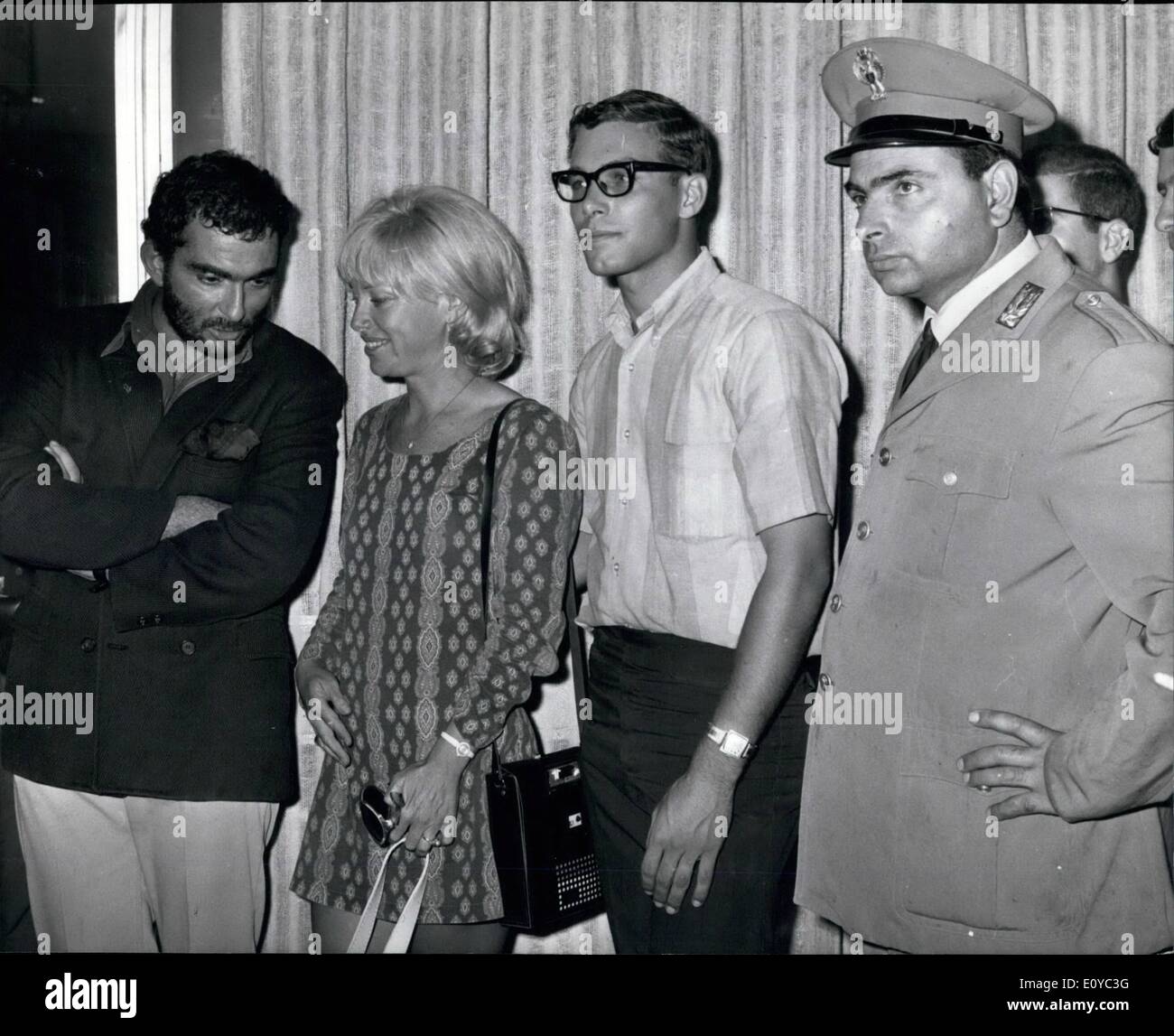 Aug. 08, 1969 - 750 Parachutists for Operation Assaf Stock Photo