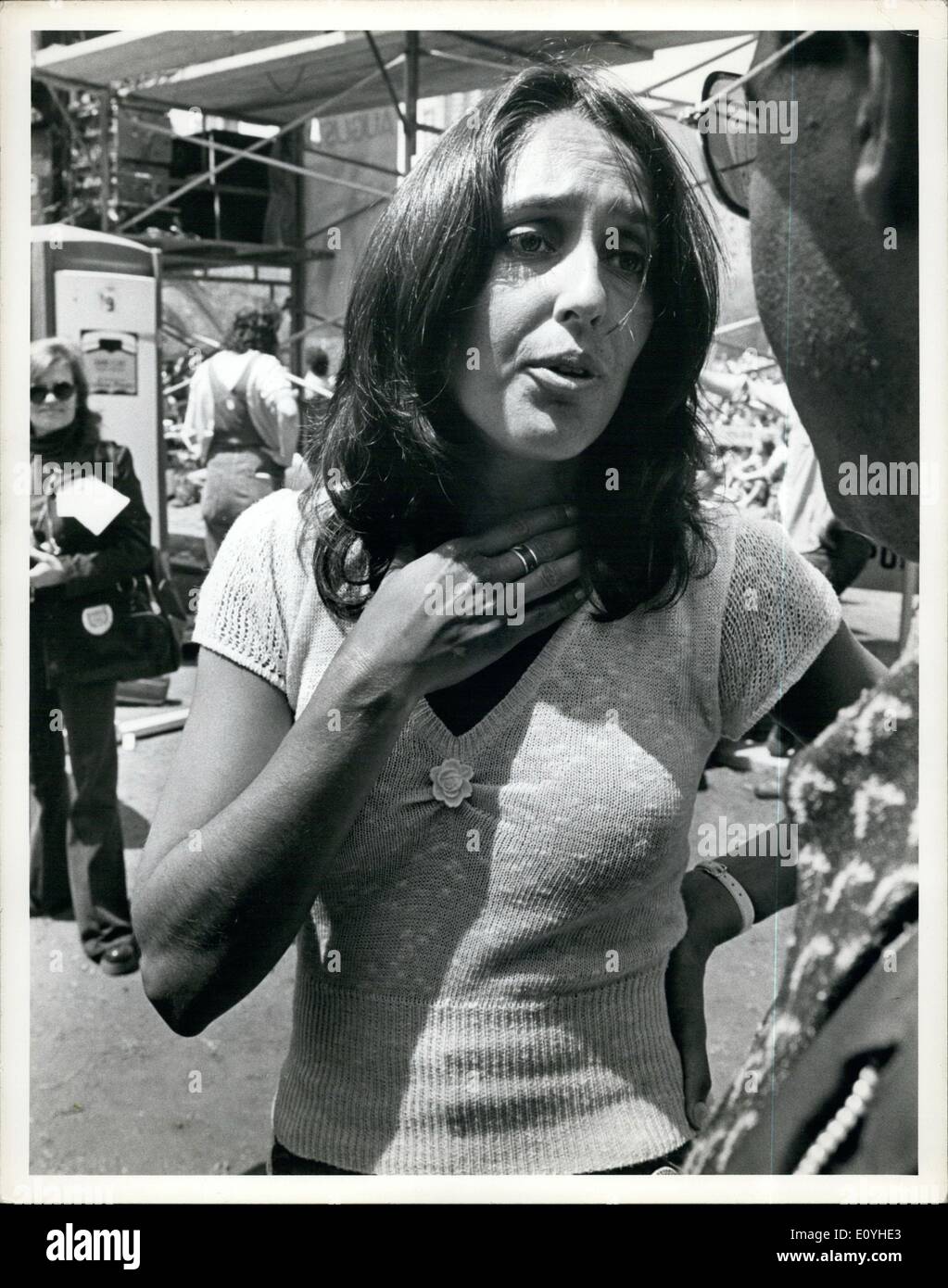 Jun 01, 1970 - JOAN BAEZ is an American folk singer, songwriter, musician, and a prominent activist. (exact date and location unknown) Stock Photo