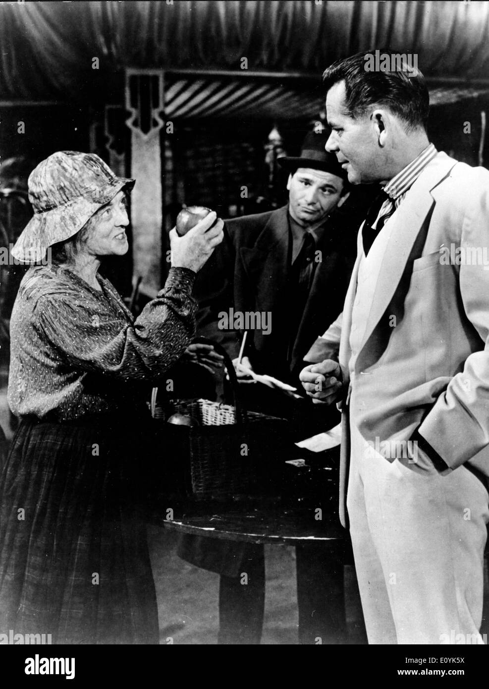 Actors Bette Davis and Glenn Ford in film Stock Photo