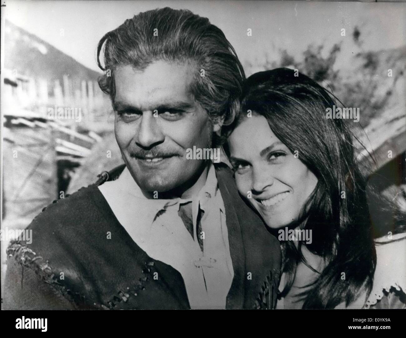 Aug. 08, 1970 - Omar Sharif and Florinda Bolkan are the stars of the seven million dollars film ''The Last Valley'' of James Clavell and costarring Michael Caine. The film counts the story of a witch (Florinda Bolkan) that will be tortured and led to the stake at the end of a story of love and hate in the middle of the War of Thirty Years. Stock Photo