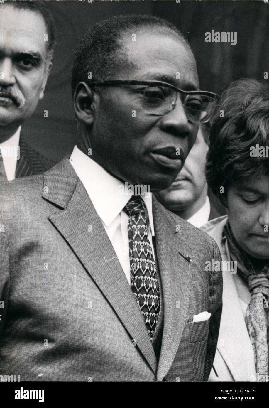 Sep. 09, 1970 - Mr Leopold Sedar Senghor, President of Senegal, Africa Stock Photo
