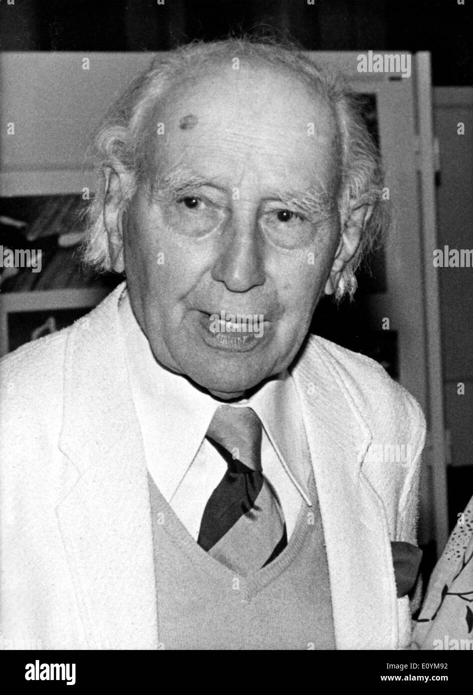 Film Director Abel Gance in his later years Stock Photo
