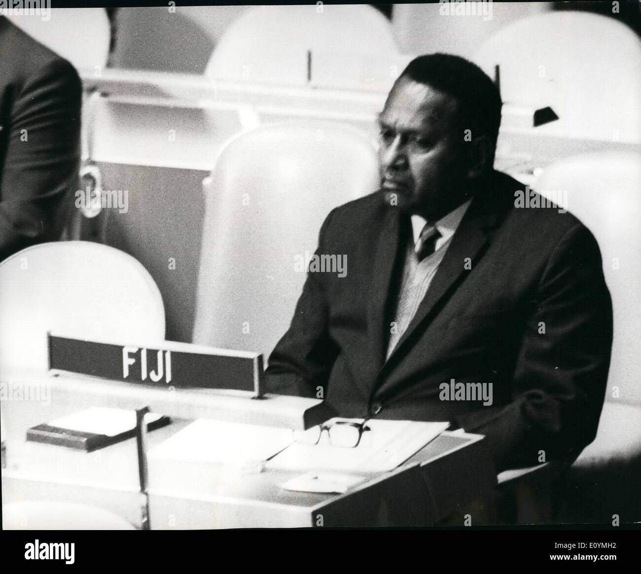 Oct. 10, 1970 25th. Anniversary of United Nations in New York. The