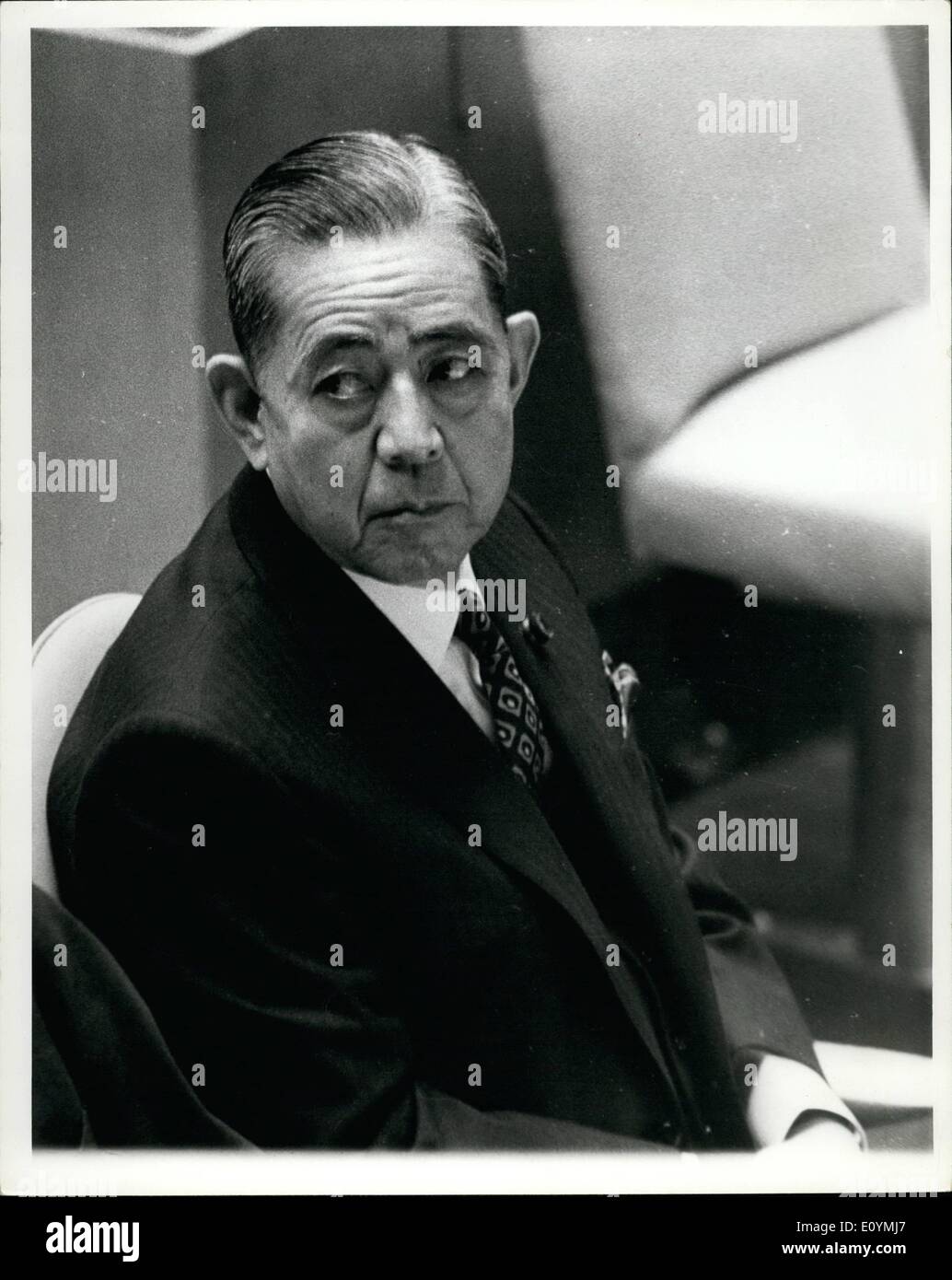 Oct. 10, 1970 Japanese Premier Eisaku Sato at UN 25th Anniversary
