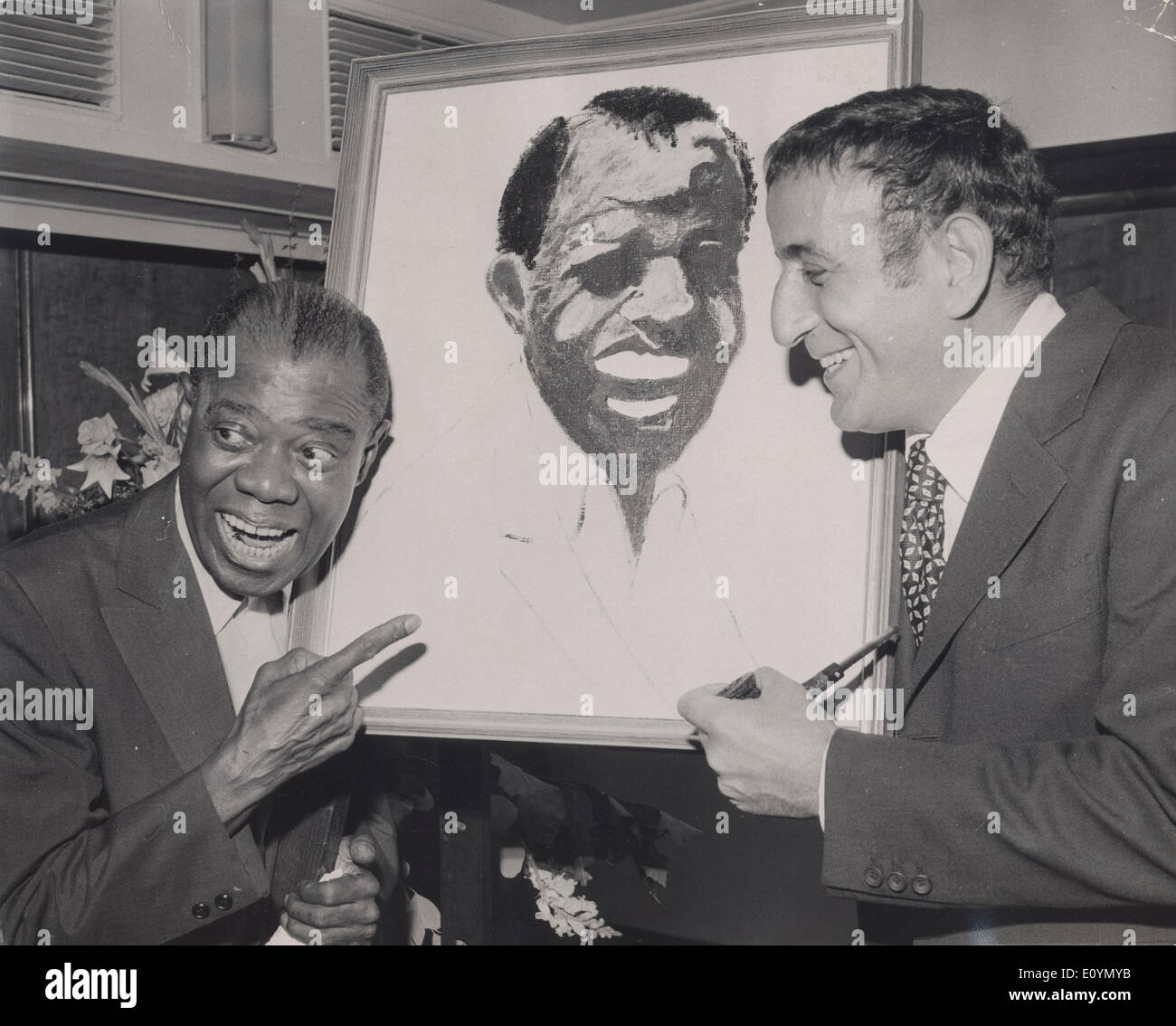 Oct 28, 1970 London, England, UK King of Jazz trumpet player LOUIS 'Satchmo' ARMSTRONG with
