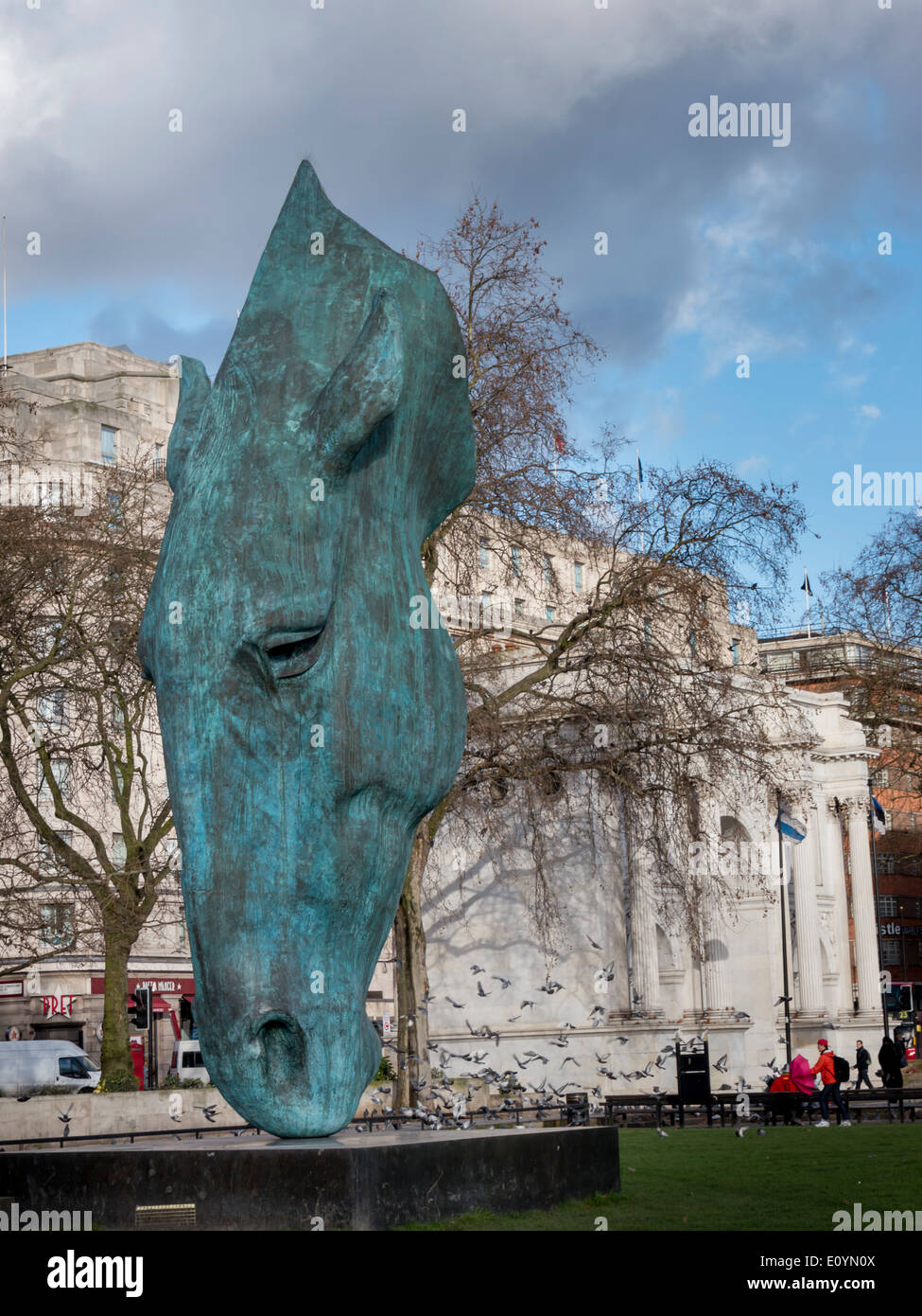 europe, UK, England, London, Marble Arch horse head Stock Photo Alamy
