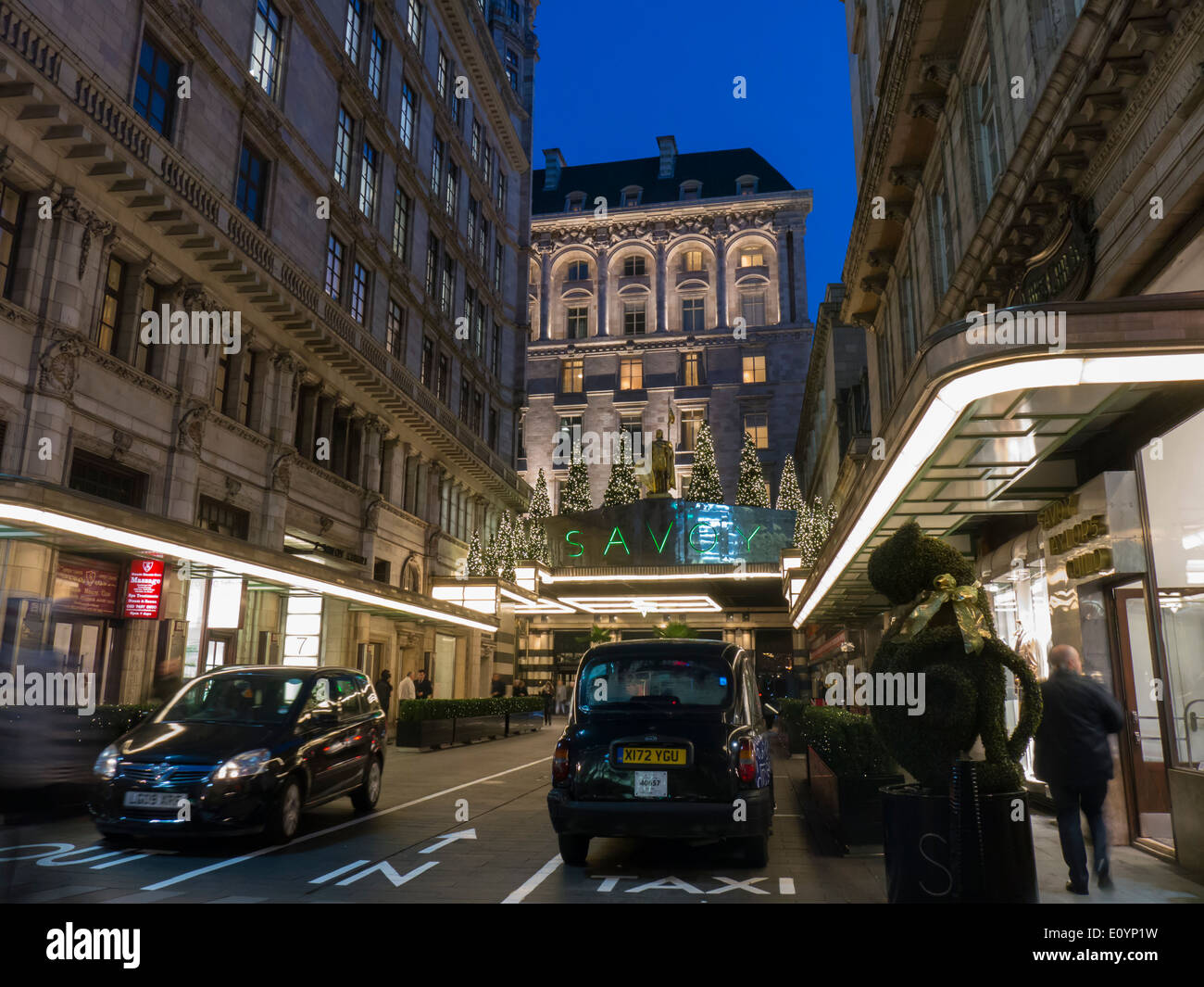 europe, UK, England, London, Savoy Hotel Stock Photo