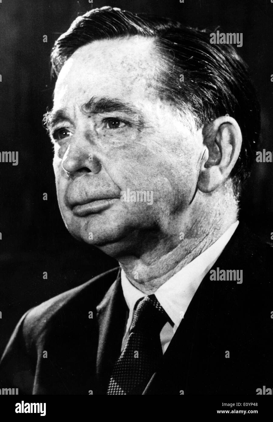 Jan 02, 1971; Washington D.C., USA; Recent portrait of the new speaker of the House of Representatives of the American Congress, Mr. CARL ALBERT. Stock Photo
