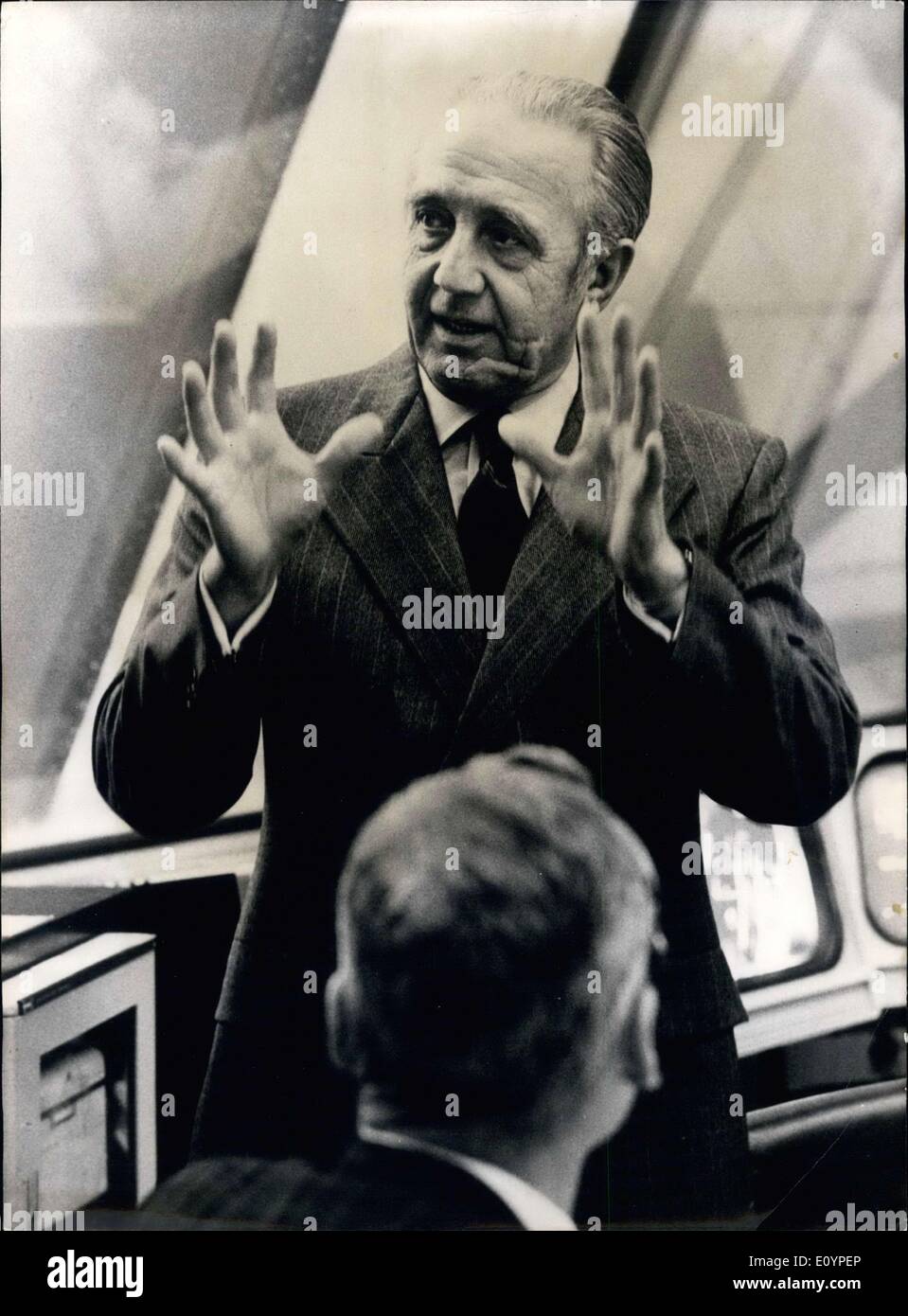 Feb. 03, 1971 - Dr Kurt Delurs at Cape Kennedy for space launch Apollo 14 Stock Photo