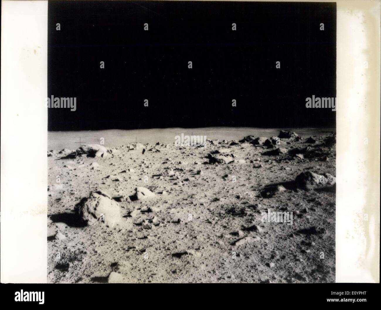 Feb. 13, 1971 - Apollo 14 Photos of the Lunar Surface Stock Photo