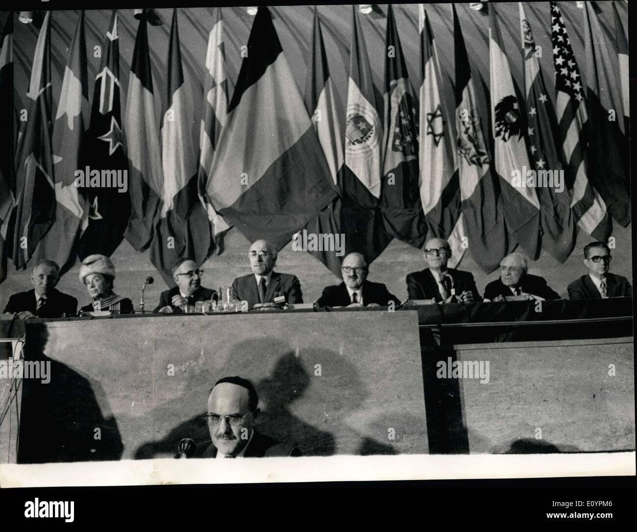 Feb. 24, 1971 - Left to right: Abranof Israel ; Halperine USA , Pincus Israel , Kelman France , Fidler England , Wexlher U Stock Photo