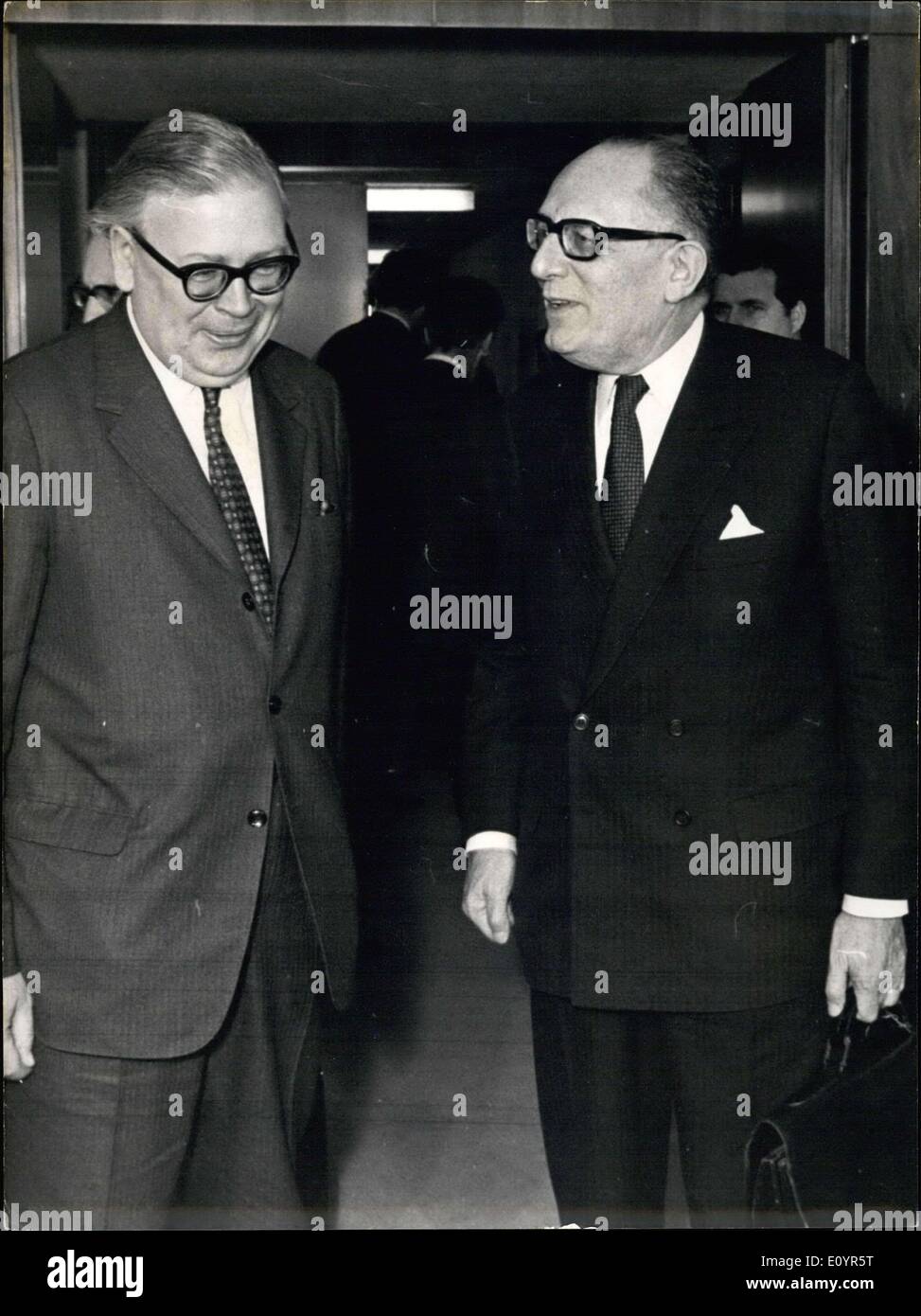 Mar. 17, 1971 - Rippon and Schumann in Brussels Stock Photo