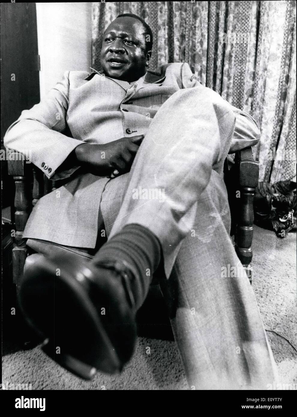 May 05, 1971 - Amin Uganda: Idi Amin Dada former President of Uganda. ne Stock Photo
