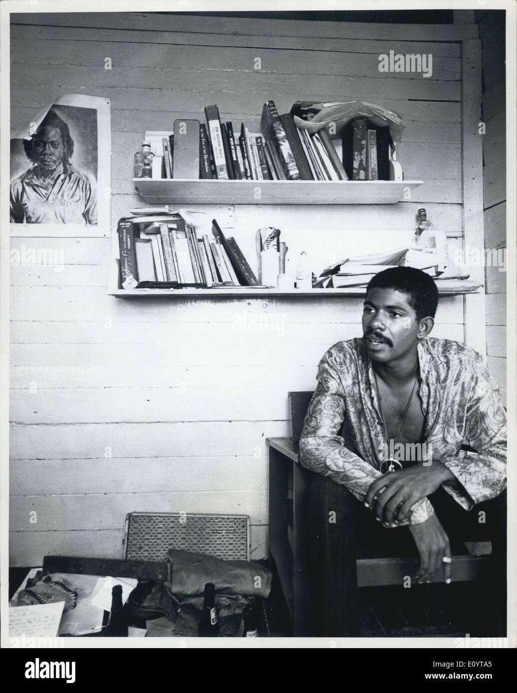 May 10, 1971 - Evan X Hyde Head of U.B.A.D. the black power party of British Honduras. He is a Phi Beta Kappa graduate of Dartmouth College. Stock Photo