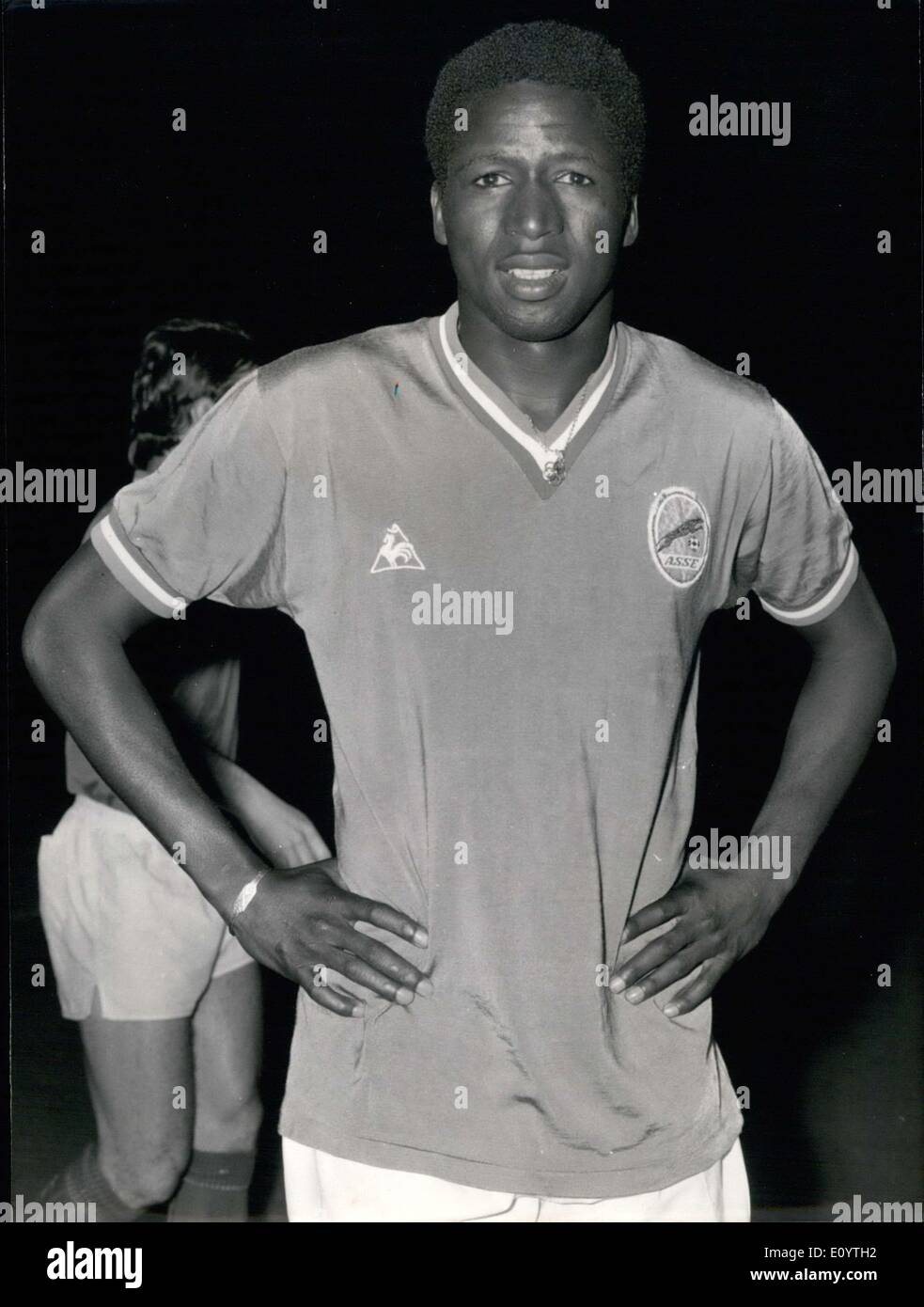 Jun. 05, 1971 - He scored 6 of the 8 goals made by his team in a St-Etienne match. Stock Photo