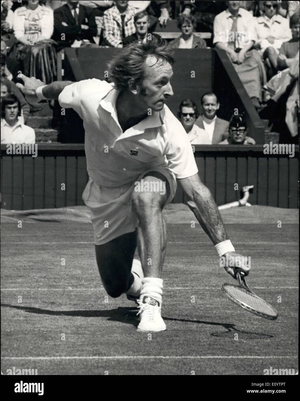 Jun. 06, 1971 - Shock Defeat of Rod Laver (Australia) by Tom Gorman (US ...