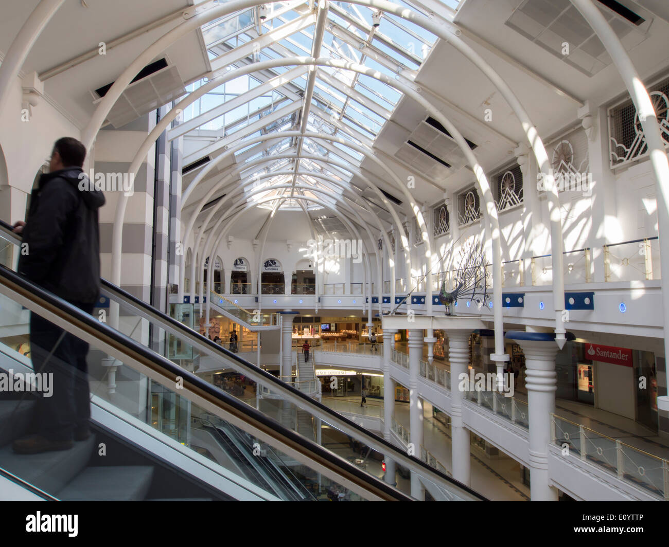 Europe, UK, England, Surrey, Woking Town Mall Stock Photo