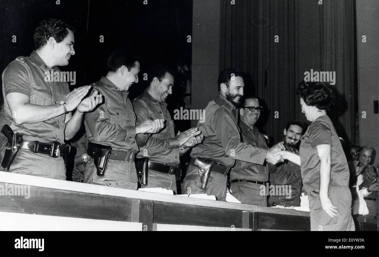 Fidel Castro at 10th anniversary conference Stock Photo