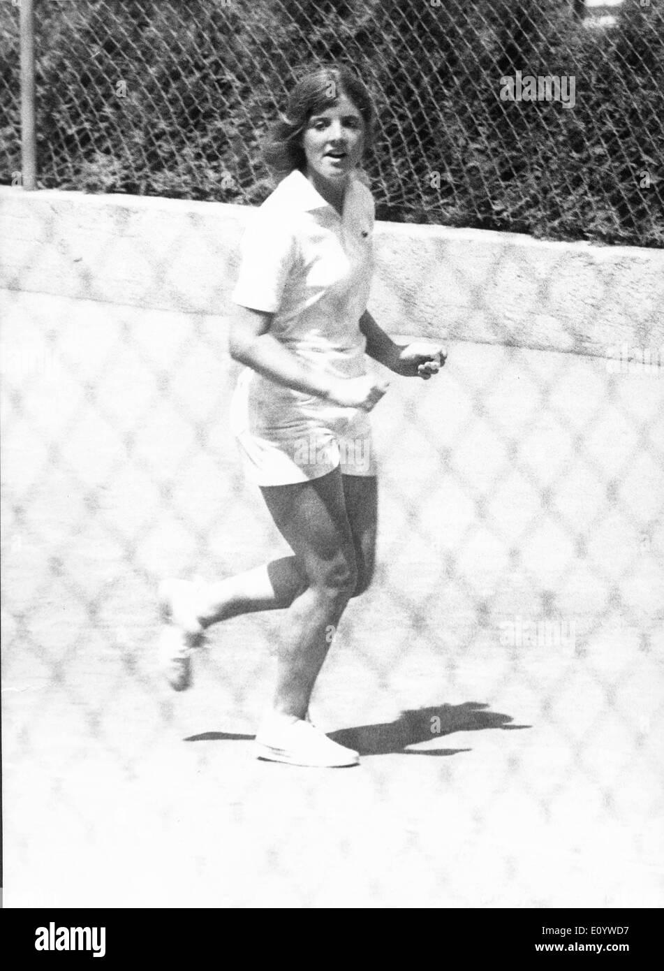 Caroline Kennedy playing tennis Stock Photo