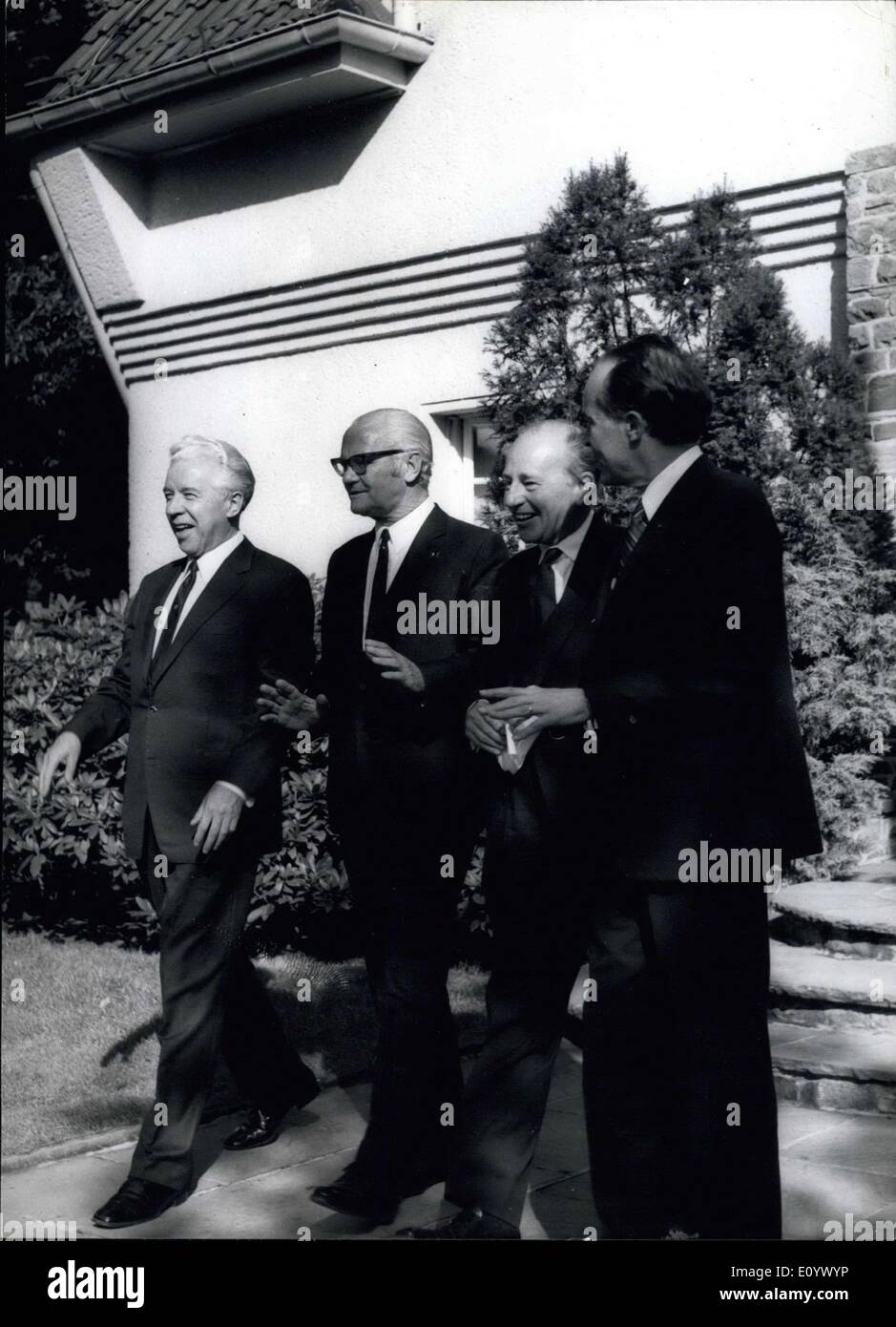 Aug. 23, 1971 - Today the last of the 33 Ambassador speeches took place in Berlin into the Residence of the American Ambassador Stock Photo
