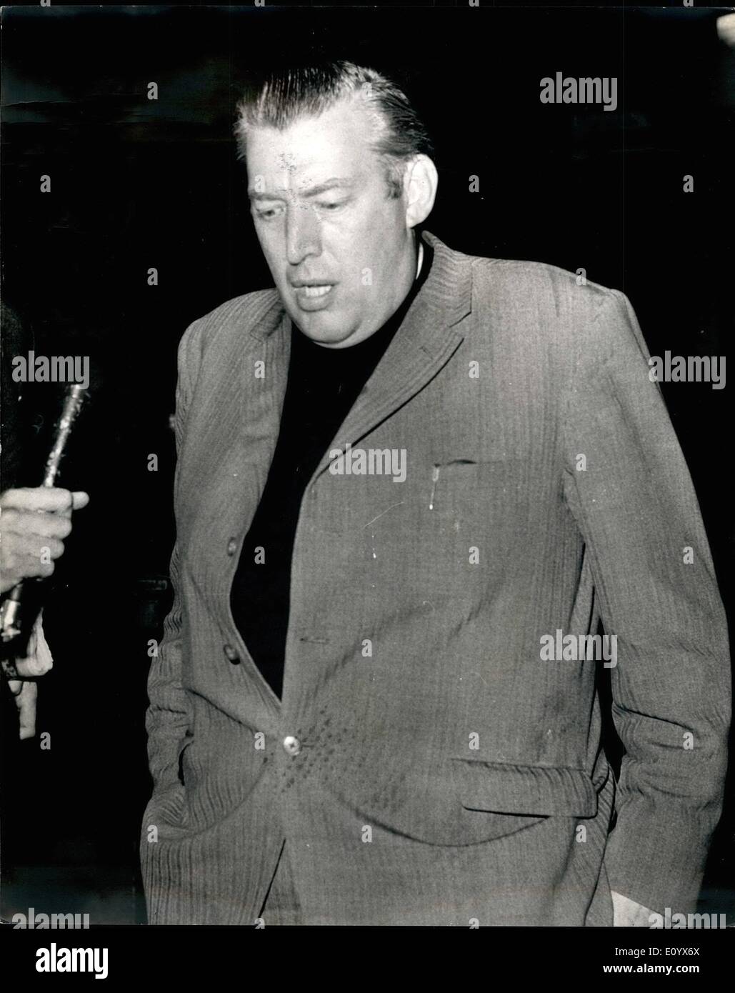 Sep. 09, 1971 - The Rev. Ian Paisley Calls on MR. Maudling at the Home Office: This evening the Rev. Ian Paisley made at call to the Home Office for talks with the Home Secretary Mr. Reginald Maudling. Photo shows The Rev. Ian Paisley seen as he left the Home office this evening after talk with Mr. Maudling. Stock Photo