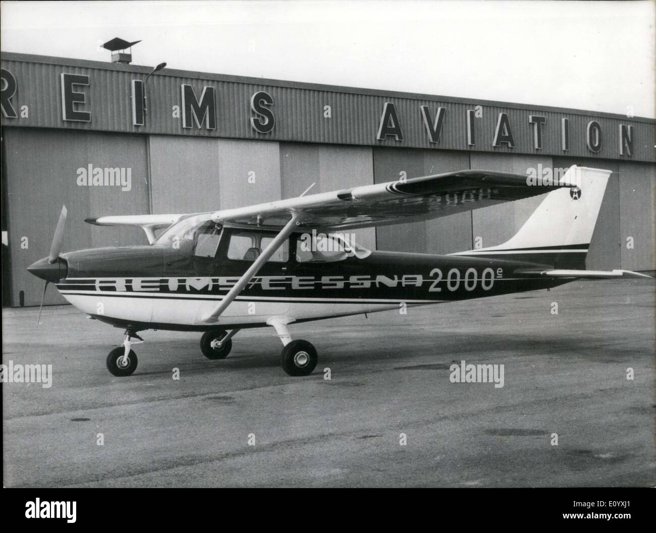 Sep. 30, 1971 - The Reims/Cessna 2000th Production Stock Photo